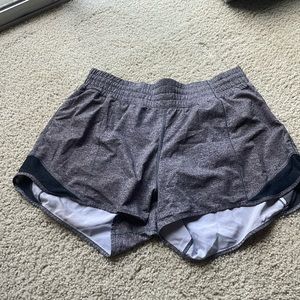 Lululemon Hotty Hot Gray Shorts